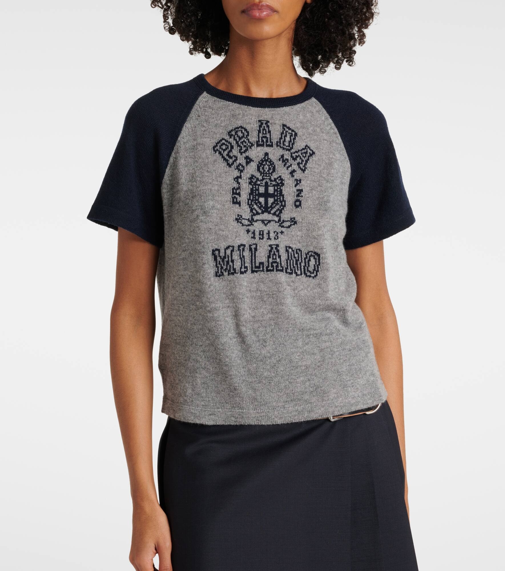 Logo cashmere T-shirt - 5