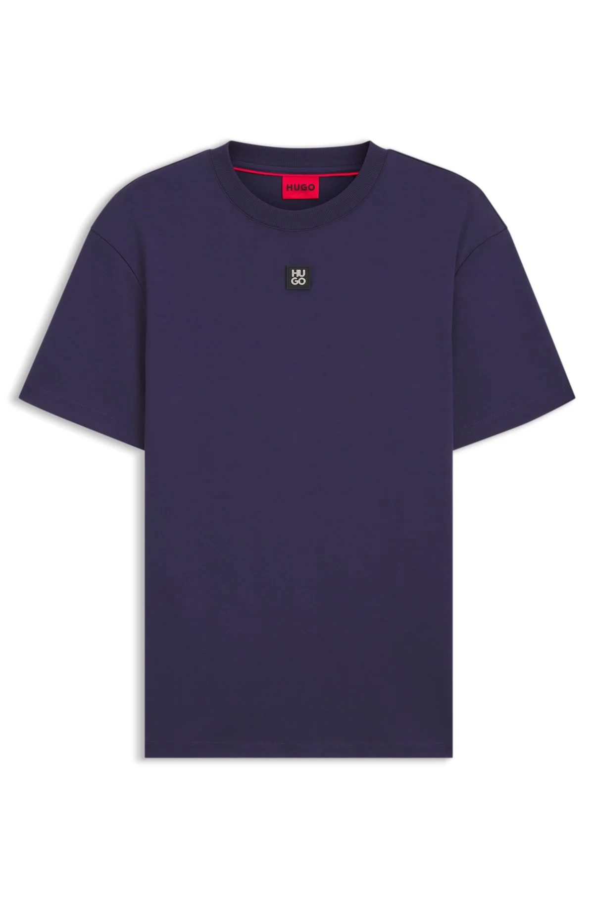 INTERLOCK-COTTON REGULAR-FIT T-SHIRT WITH STACKED LOGO - 1