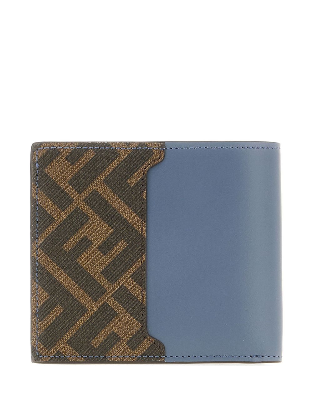 logo-plaque leather wallet - 3