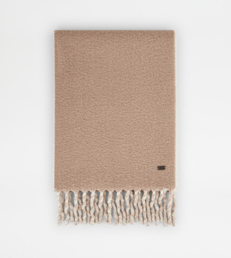 TWO-TONE SCARF TOD'S•X CAPSULE COLLECTION - BEIGE, OFF WHITE 1
