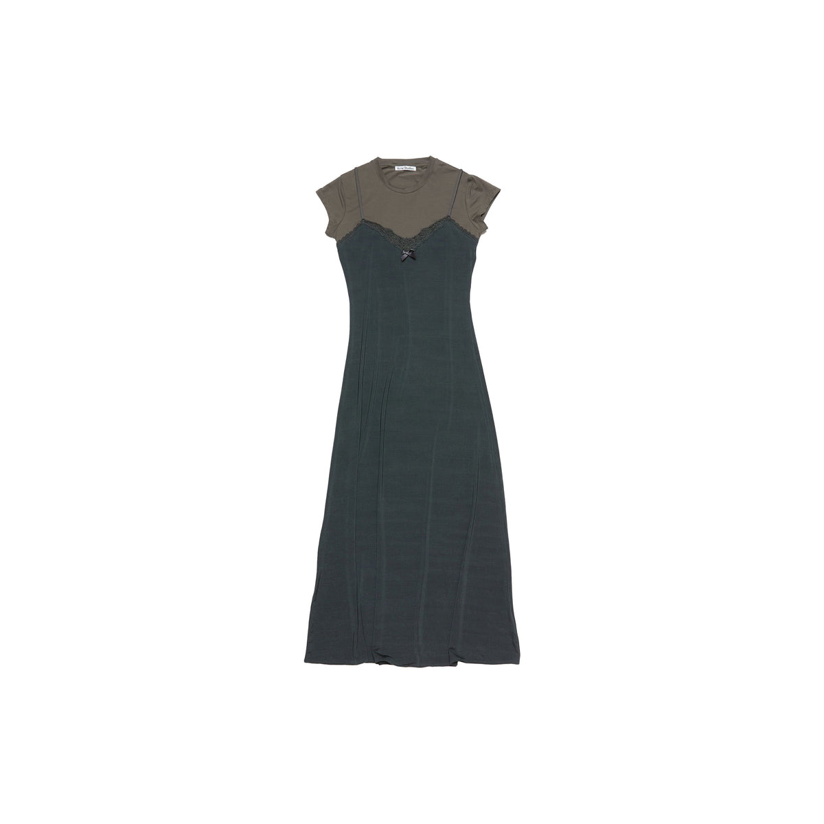 LAYERED JERSEY DRESS (GREY/ANTHRACITE) - 1