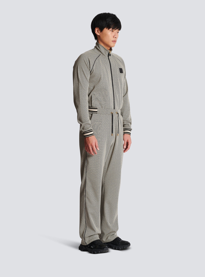Mini monogrammed jacquard joggers 3