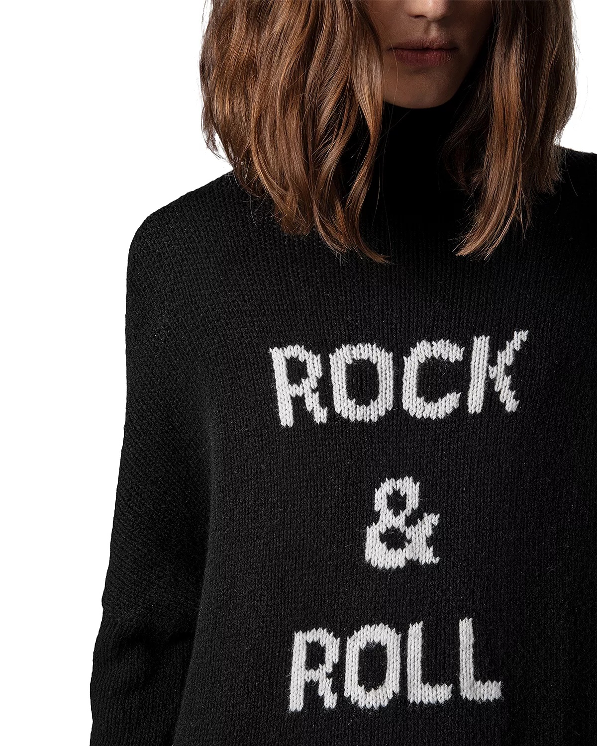 Alma Merino Wool Turtleneck Sweater - 5