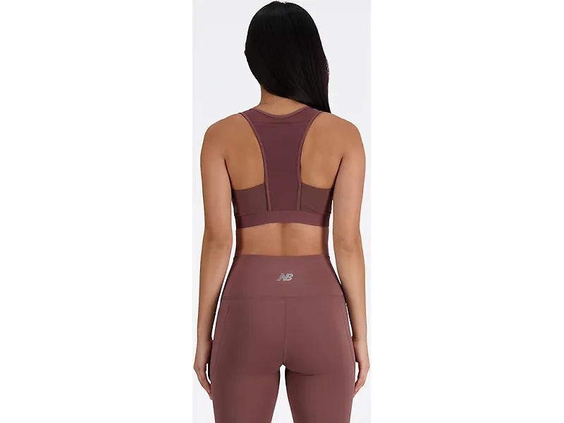 New Balance Sleek Medium Support Pocket Sports Bra - 4