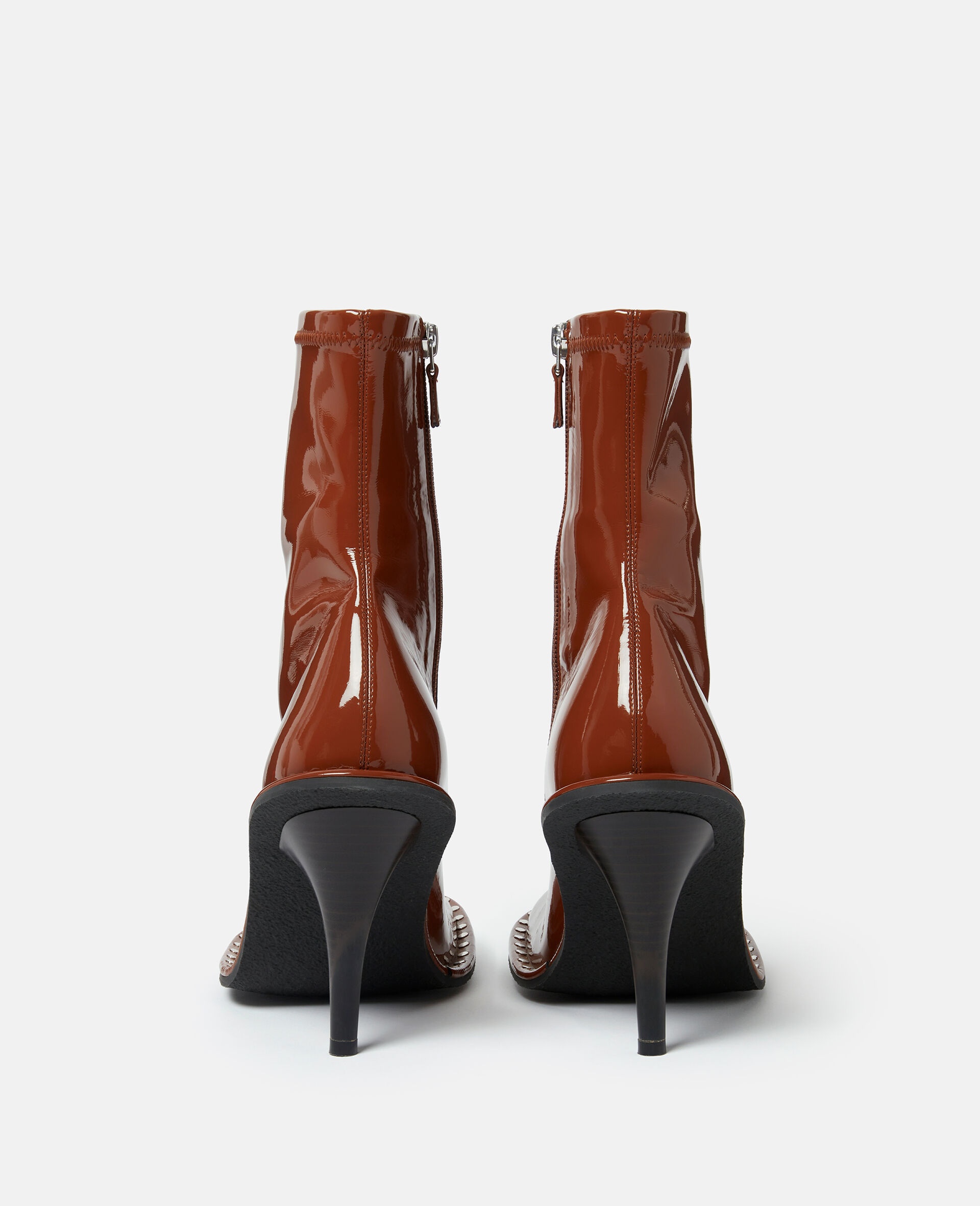 Ryder Lacquered Stiletto Ankle Boots - 3
