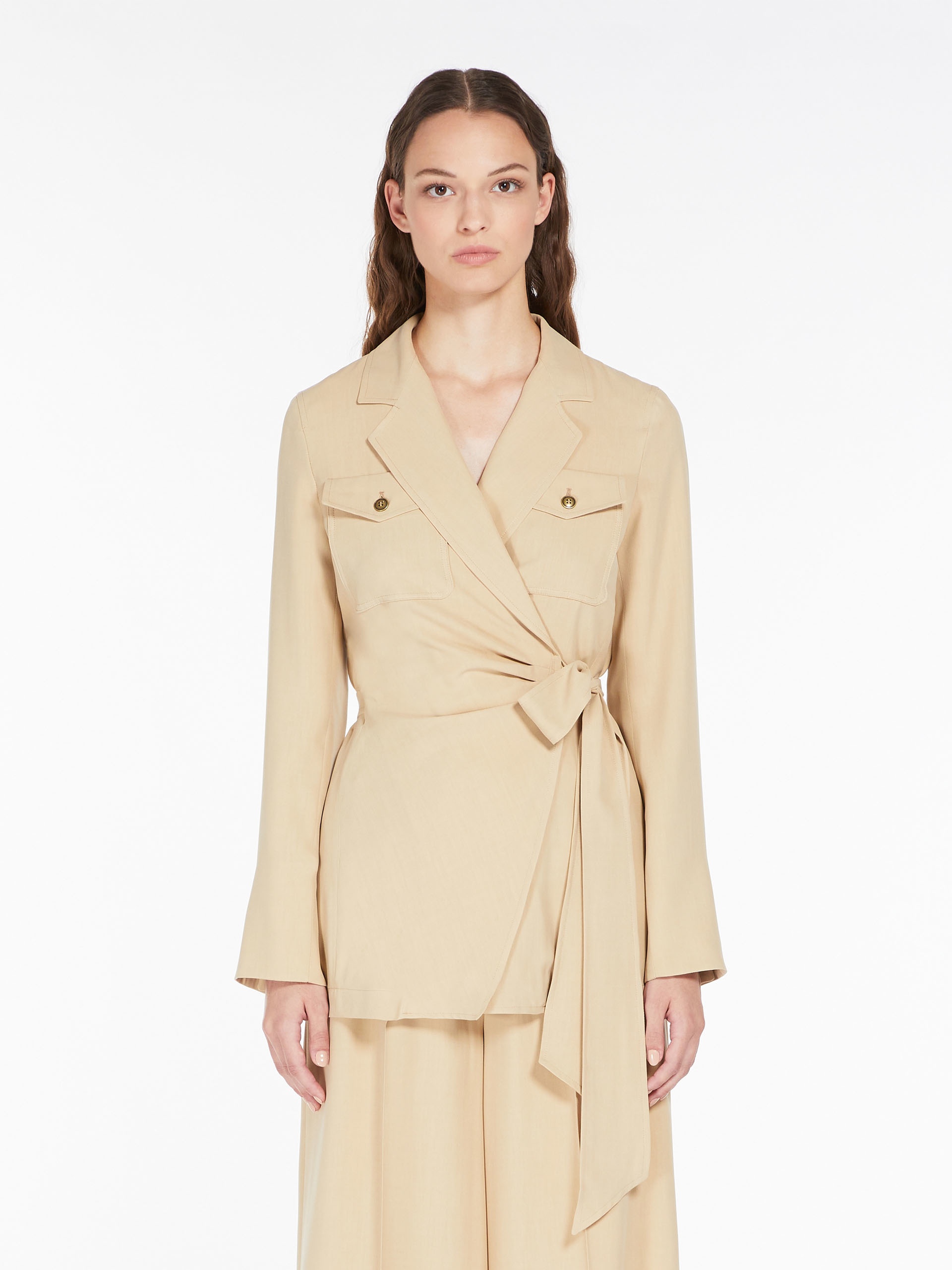 MAX MARA｜JACKETS (FLEUR (10410232 017 / 10410232600 017 Max Mara FLEUR Silk canvas jacket | REVERSIBLE
