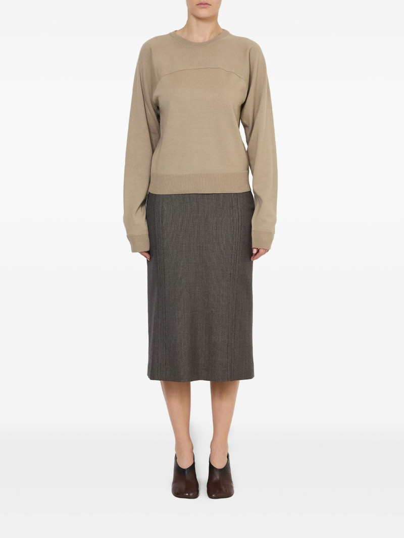 MM6 Maison Margiela crew-neck long-sleeved top outlook