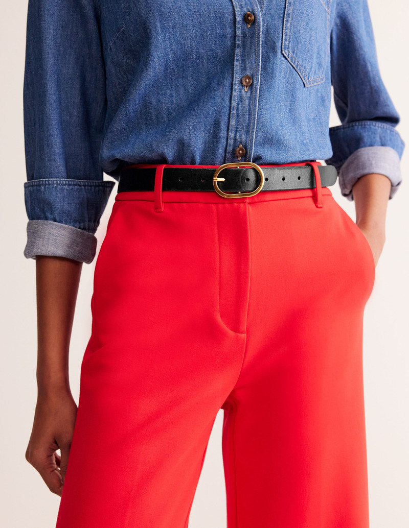 BODEN Classic Leather Belt-Black outlook