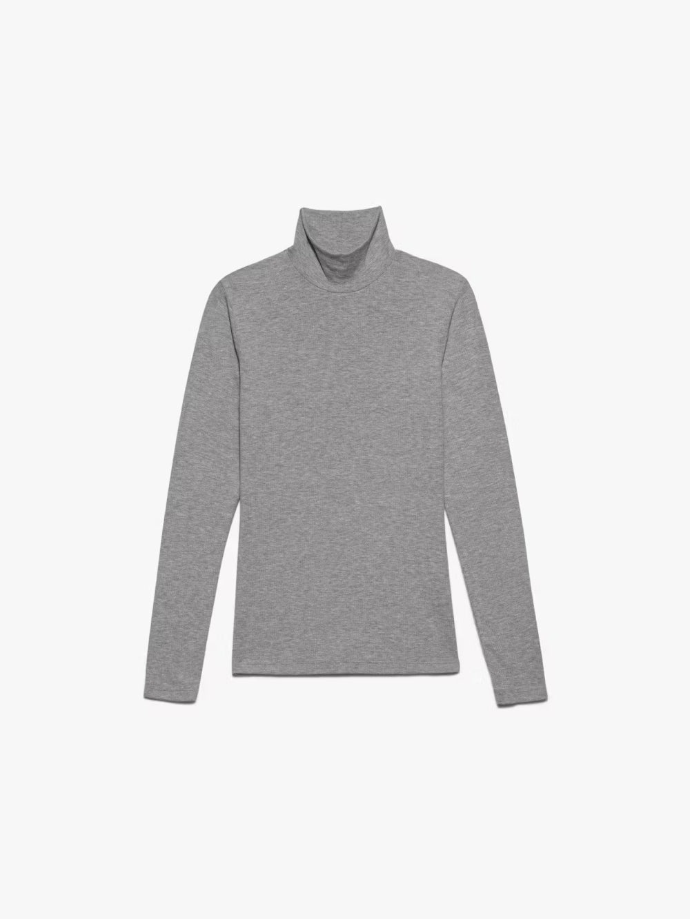 Rib Turtleneck in Gris Heather - 1