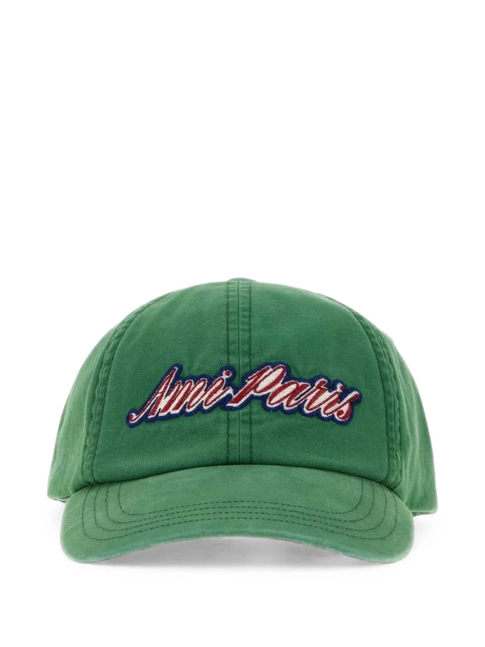 logo-embroidered cotton cap - 1