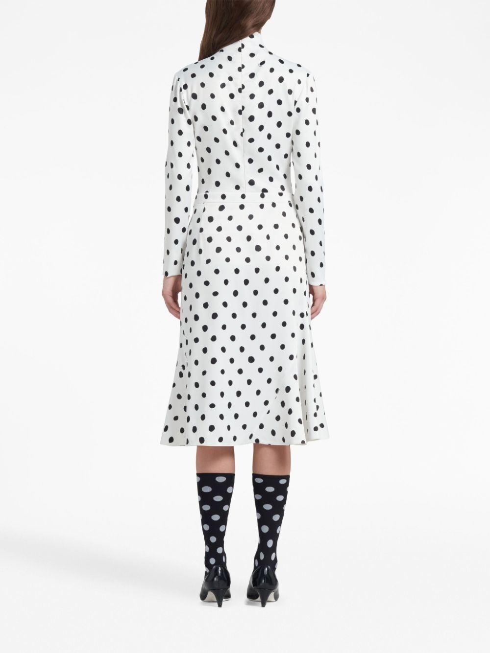 polka-dot A-Line skirt - 4
