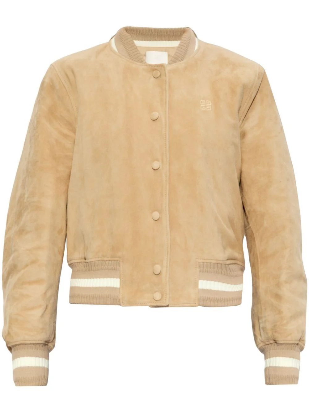 suede varsity jacket - 1