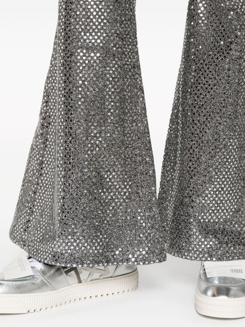 sequinned flared trousers 5