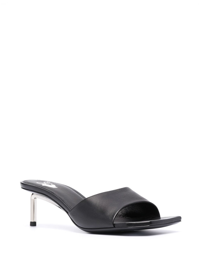 Off-White square-toe leather mules outlook