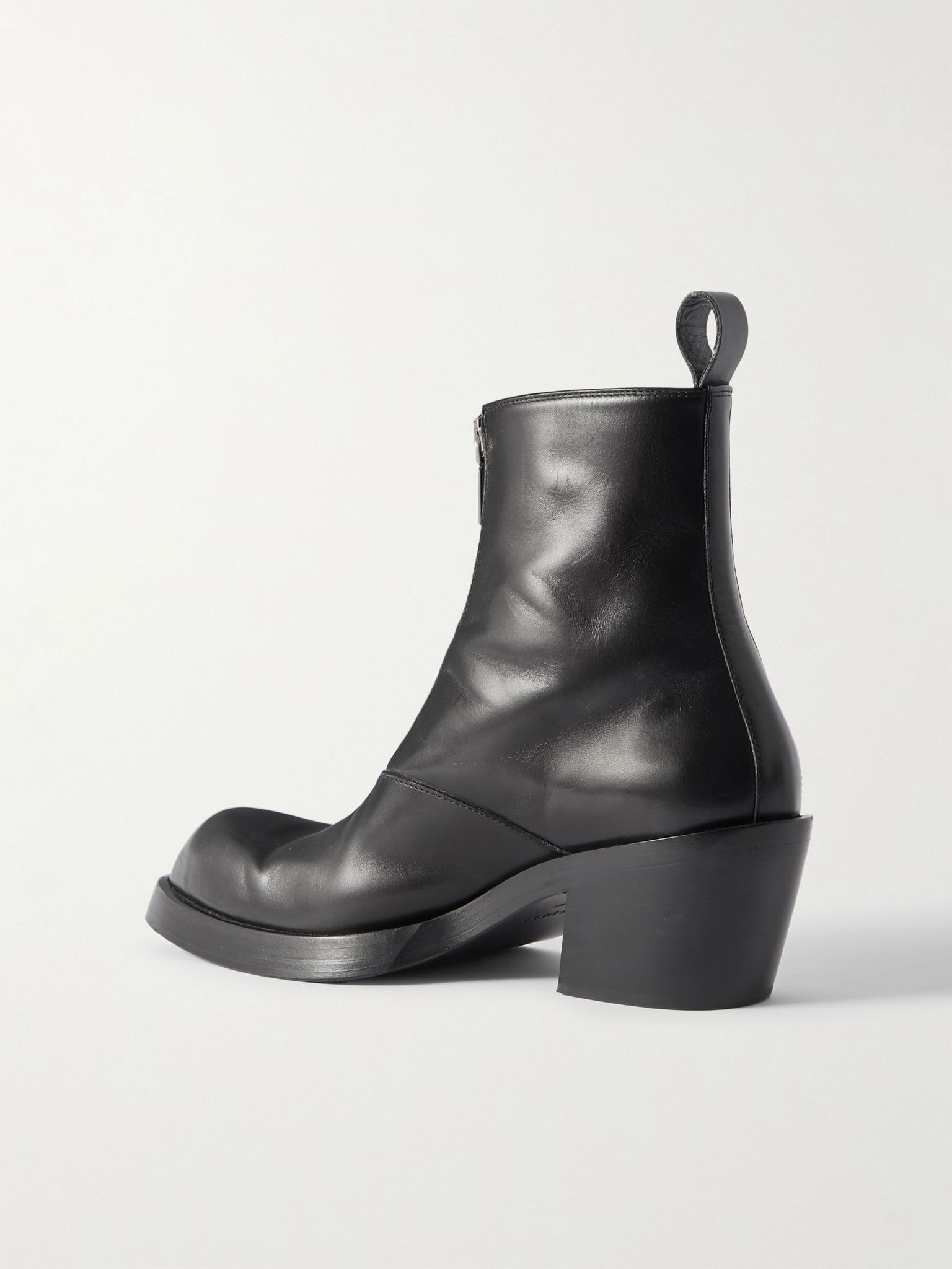 Sparrow Leather Ankle Boots Black - 3