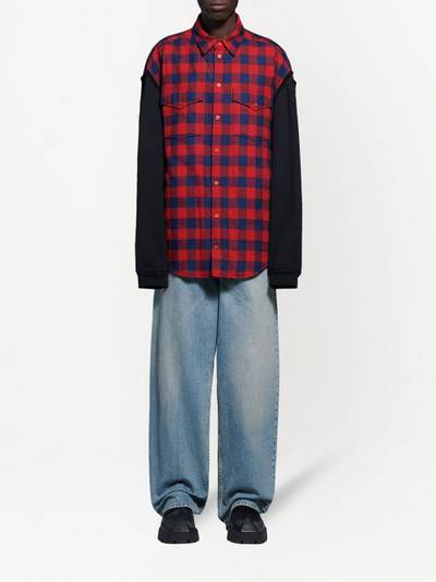 BALENCIAGA patched sleeve shirt outlook