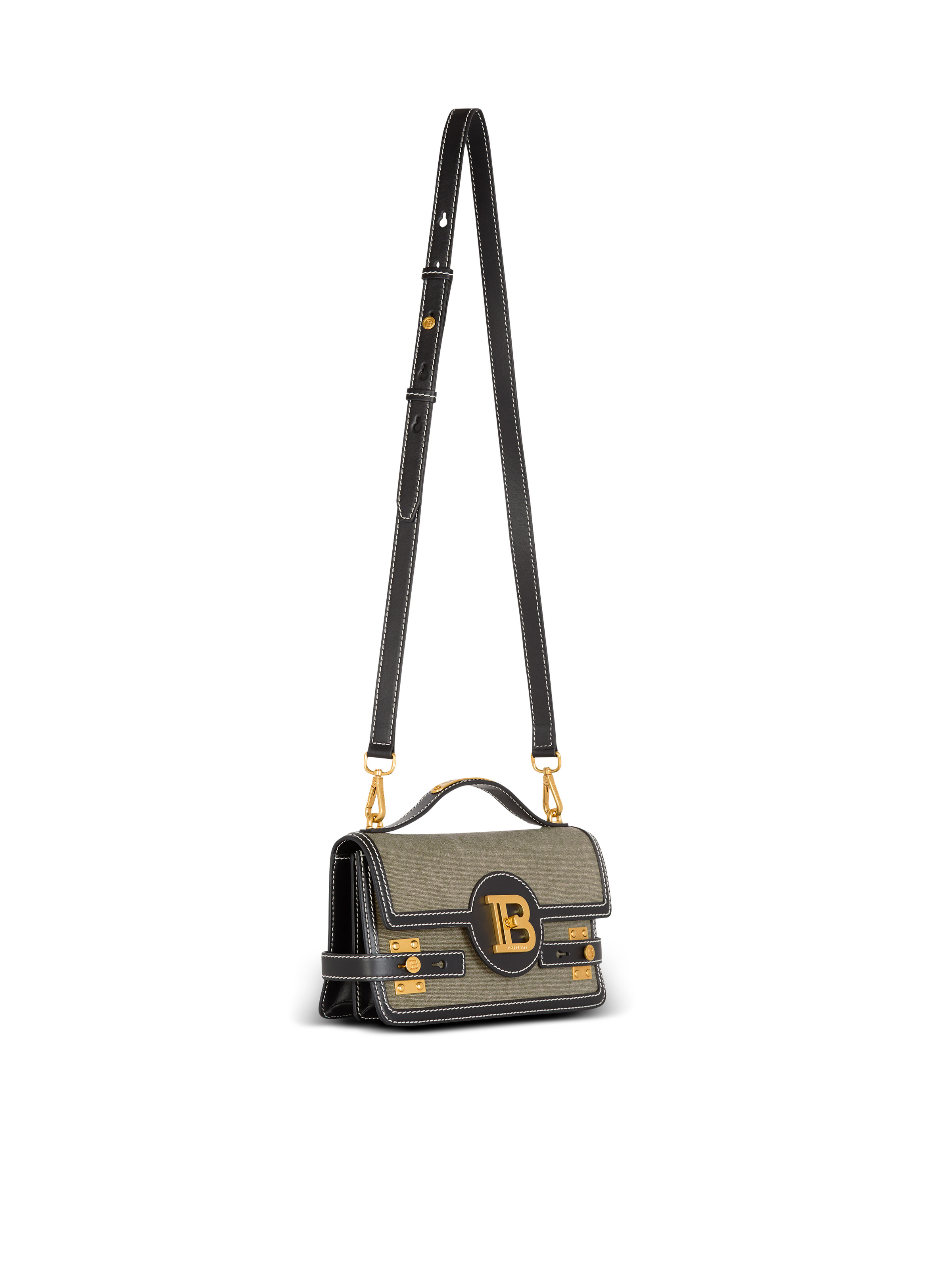B-Buzz Shoulder 24 leather and canvas bag - 3