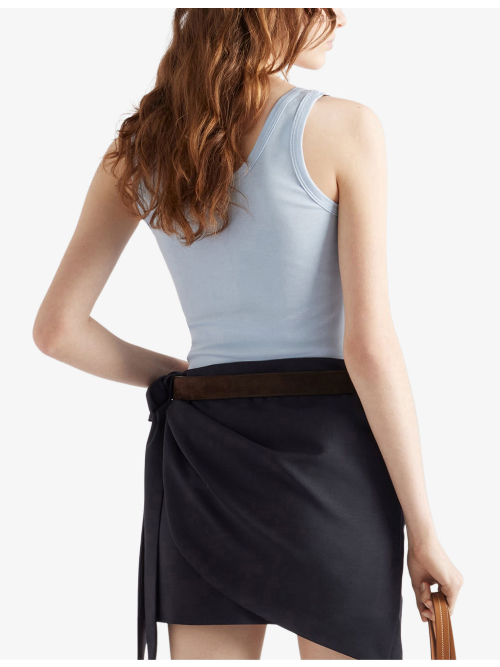 Ribbed enamelled-logo cotton knit top - 3