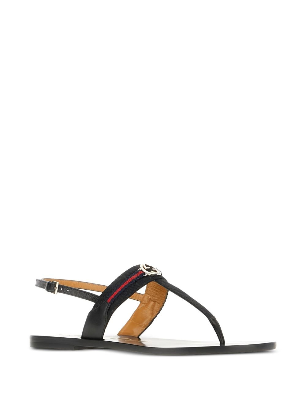 Interlocking G Web flat sandals - 2