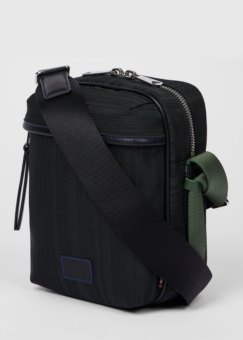 Paul Smith Paul Smith x MINI - Black Shadow Stripe Flight Bag outlook