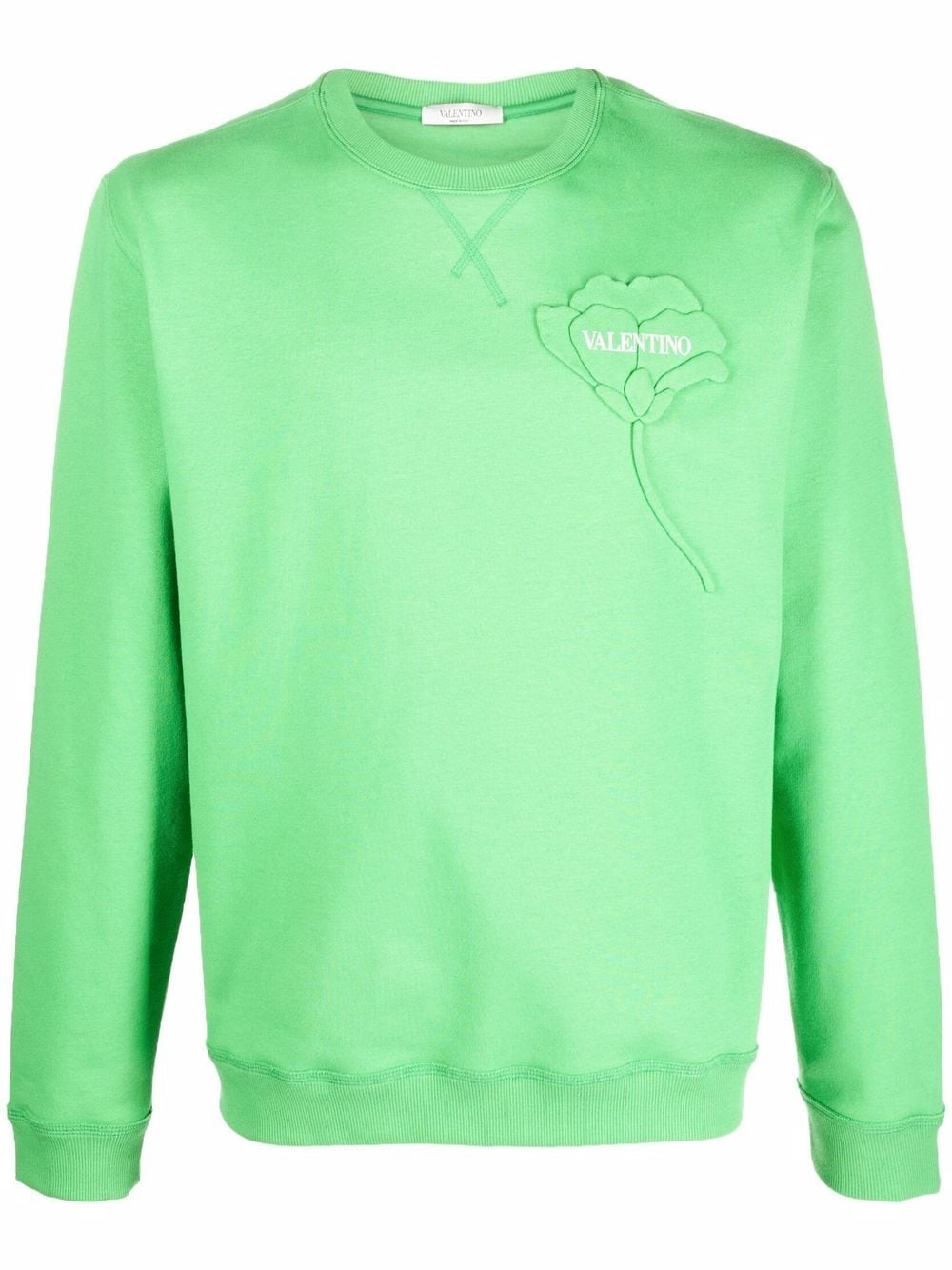 flower patch logo sweatshirt - 1