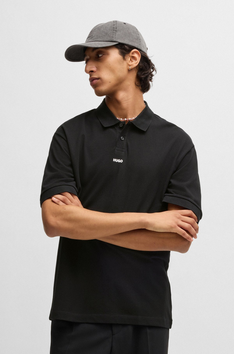 COTTON-PIQUÉ POLO SHIRT WITH LOGO PRINT 2