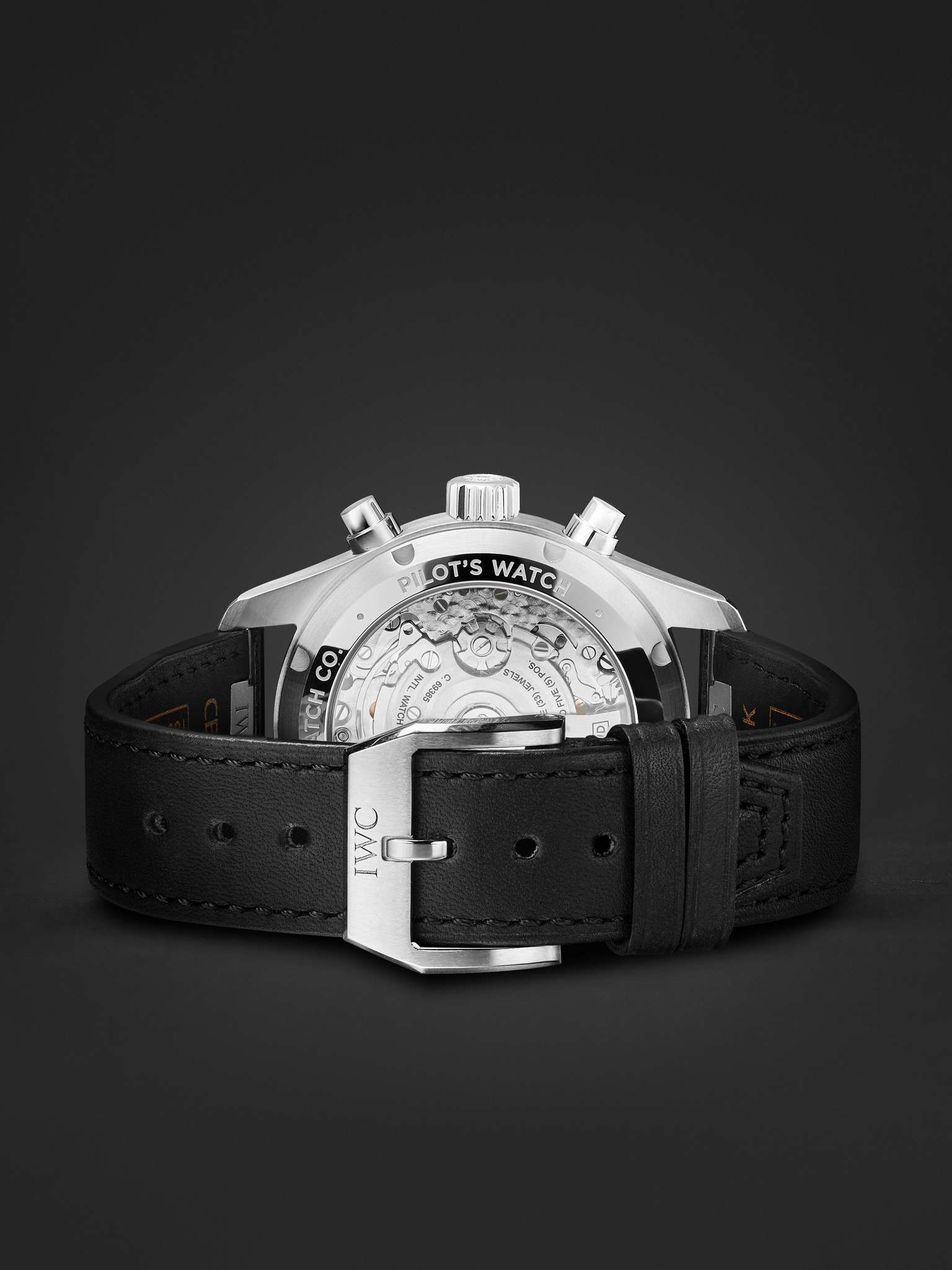 Pilot's Automatic Chronograph 41mm Stainless Steel and Leather Watch, Ref. No. IWIW388111 - 7