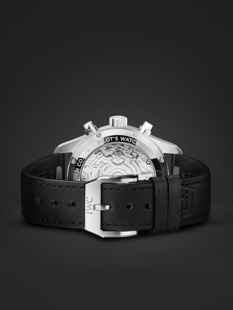 Pilot's Automatic Chronograph 41mm Stainless Steel and Leather Watch, Ref. No. IWIW388111 7