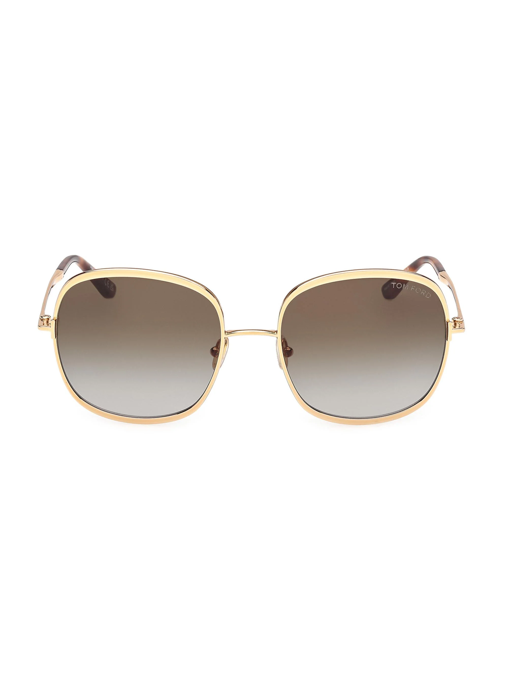 Women's Sofia 57MM Round Sunglasses - Gold Green - 1