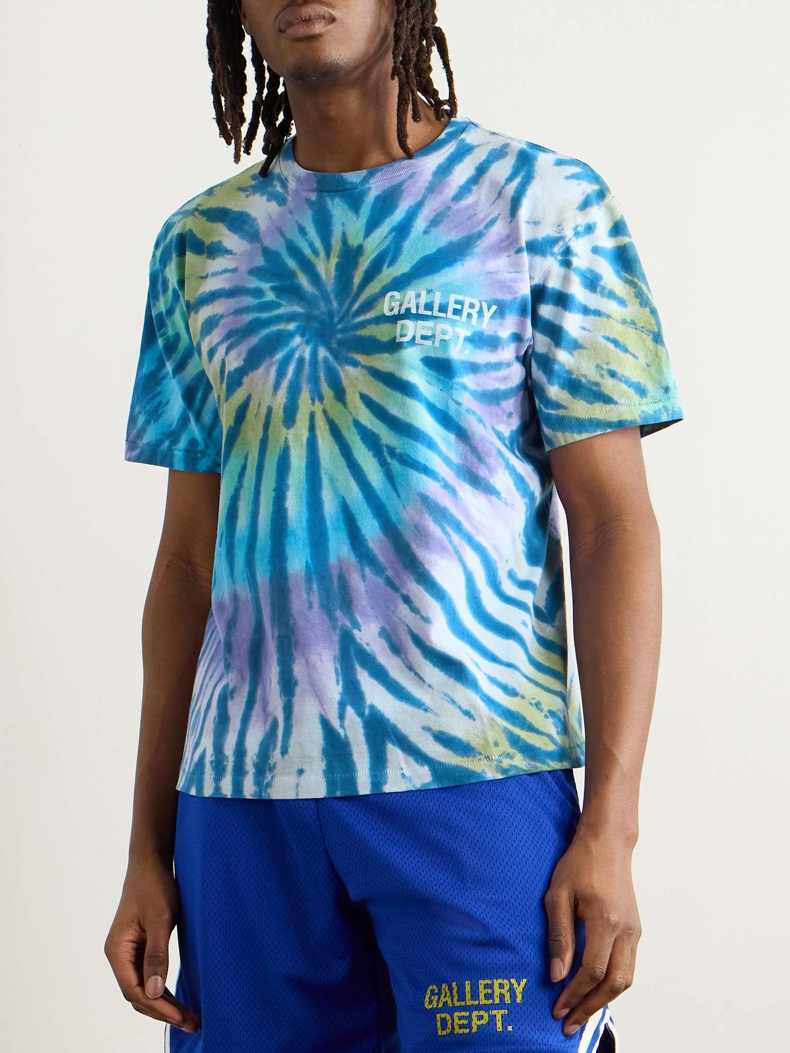 Miami Souvenir Logo-Print Tie-Dyed Cotton-Jersey T-Shirt - 3