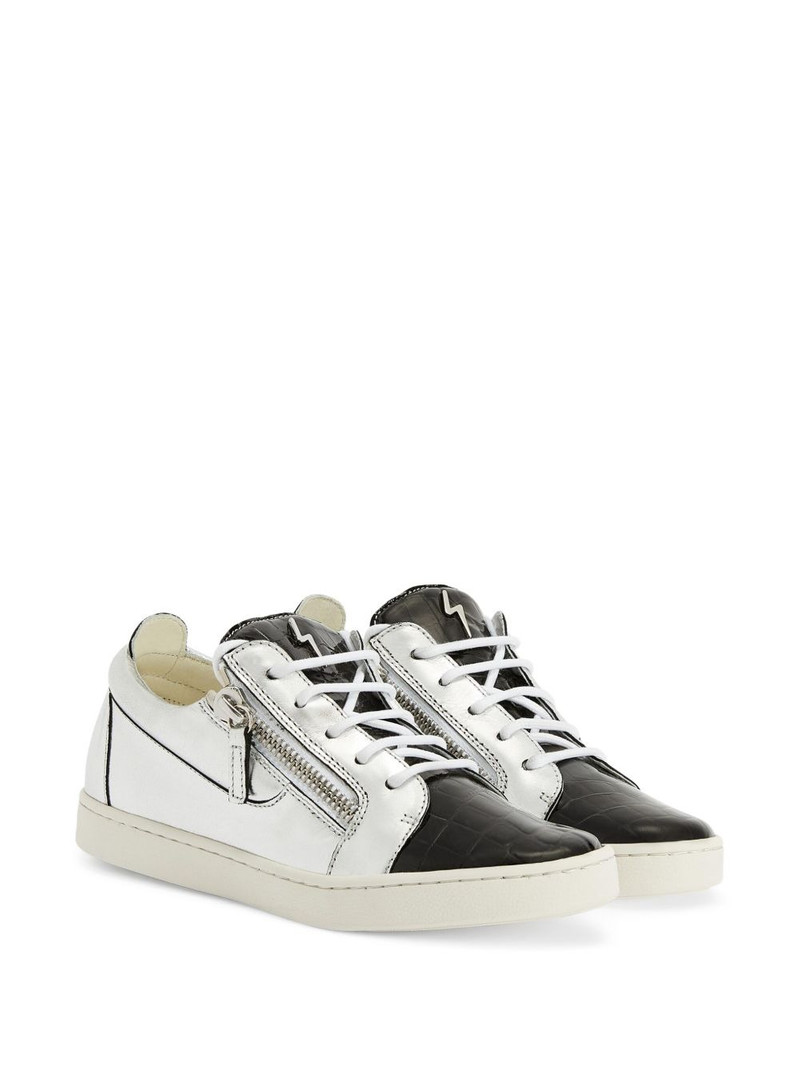 Giuseppe Zanotti Nicki metallic-effect sneakers outlook