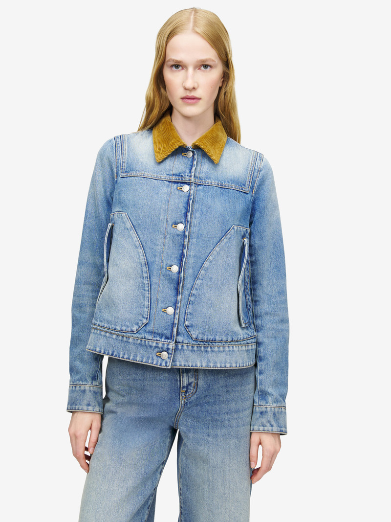 Alexander McQueen Boxy Denim Jacket outlook