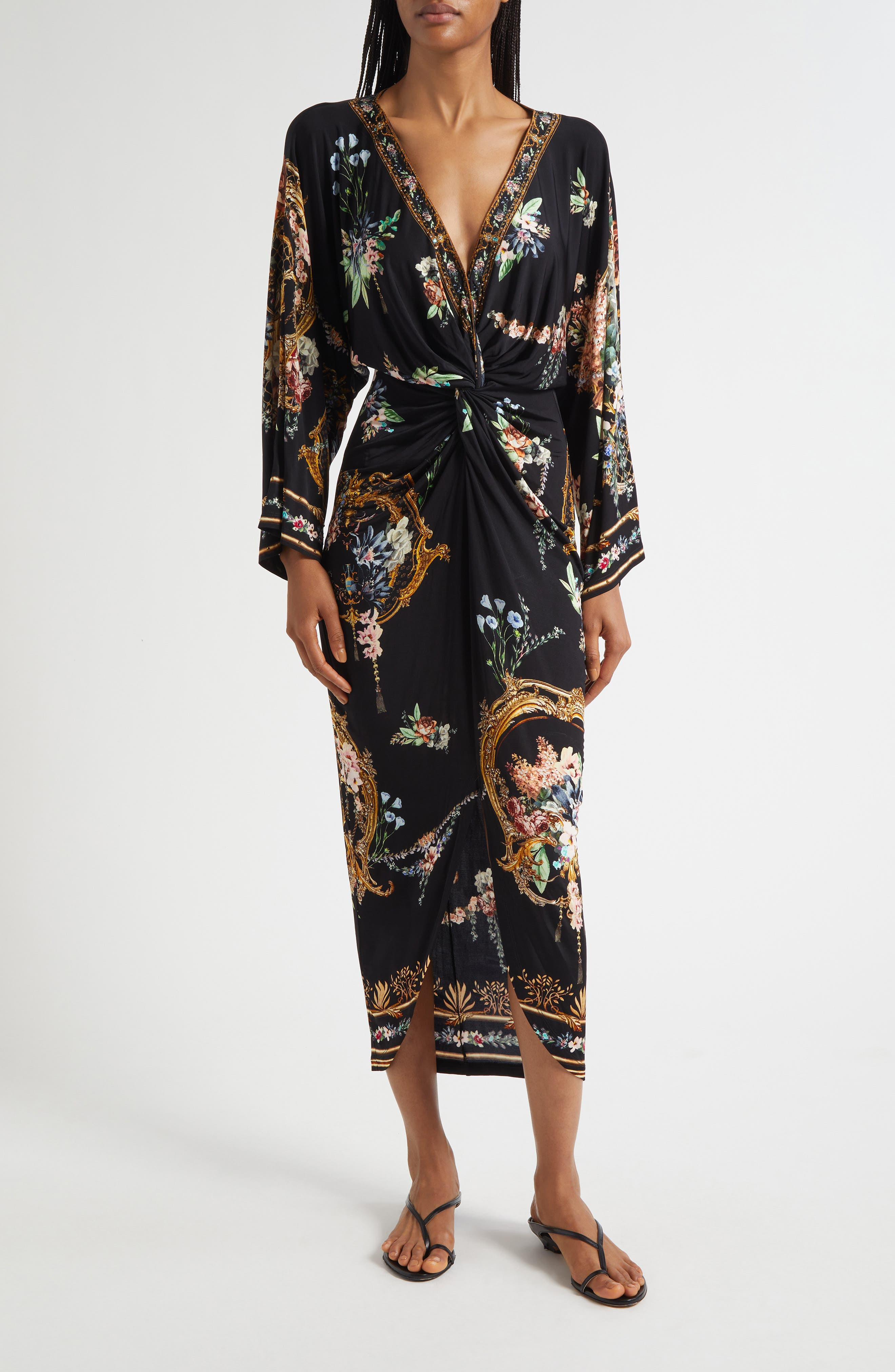 Camilla Noble Endeavors Twist Front Long Sleeve Jersey Dress at Nordstrom - 1