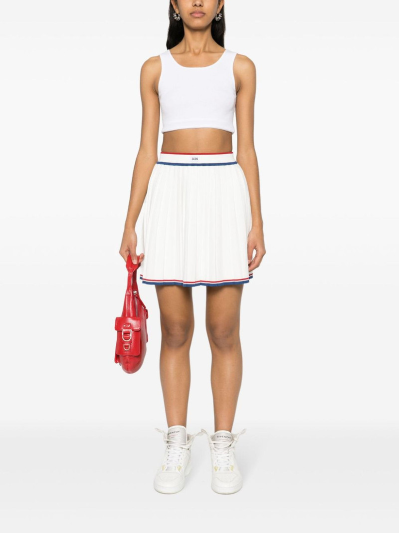 GCDS pleated knit skirt outlook