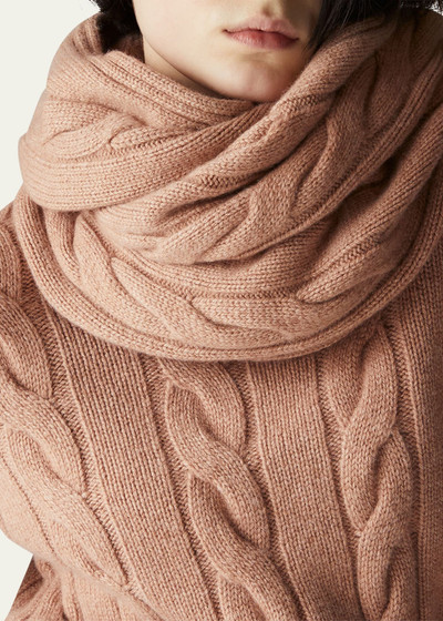 Loro Piana Cashmere Cable Knit Scarf outlook