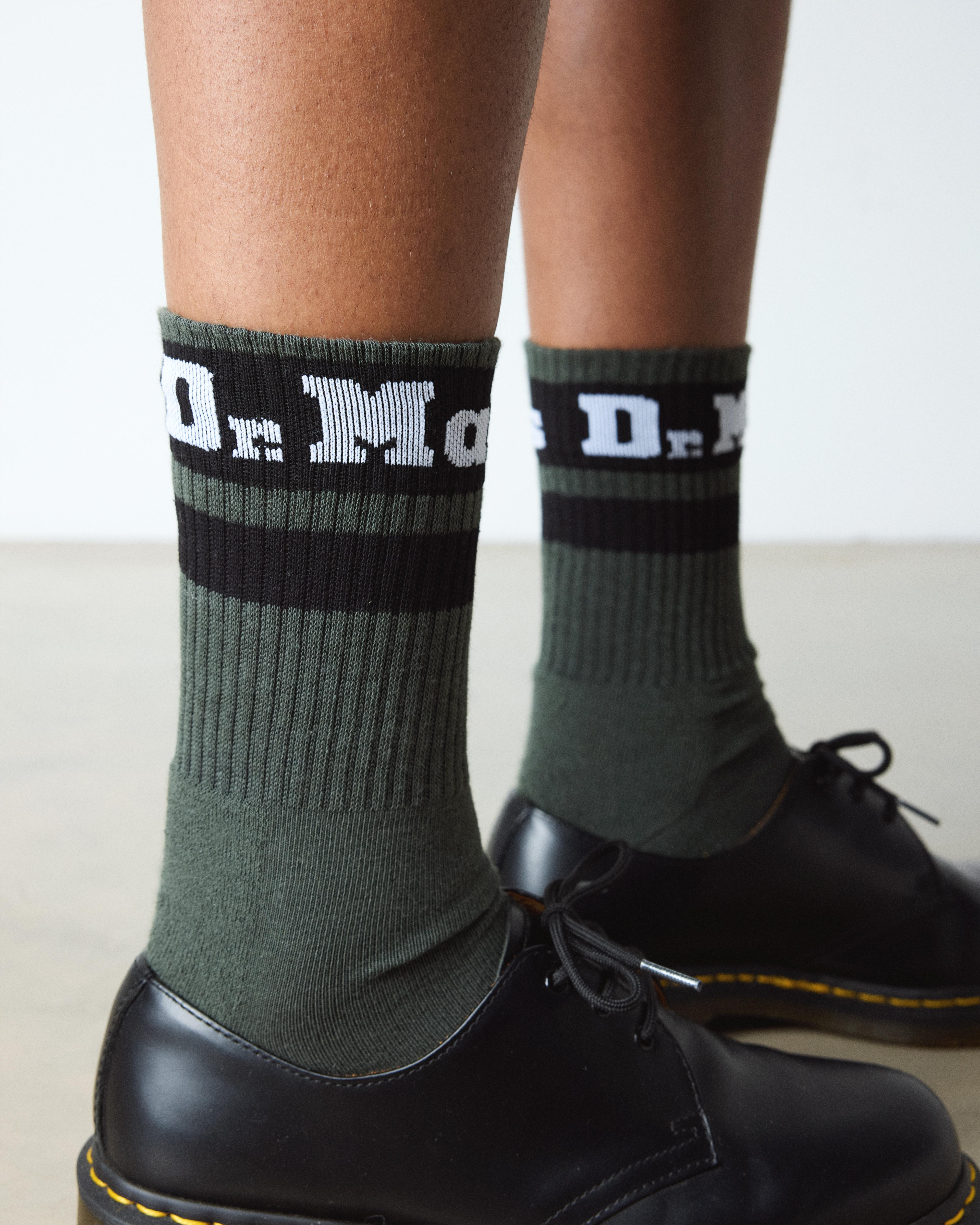 ATHLETIC LOGO SOCK ORGANIC COTTON BLEND SOCKS - 2