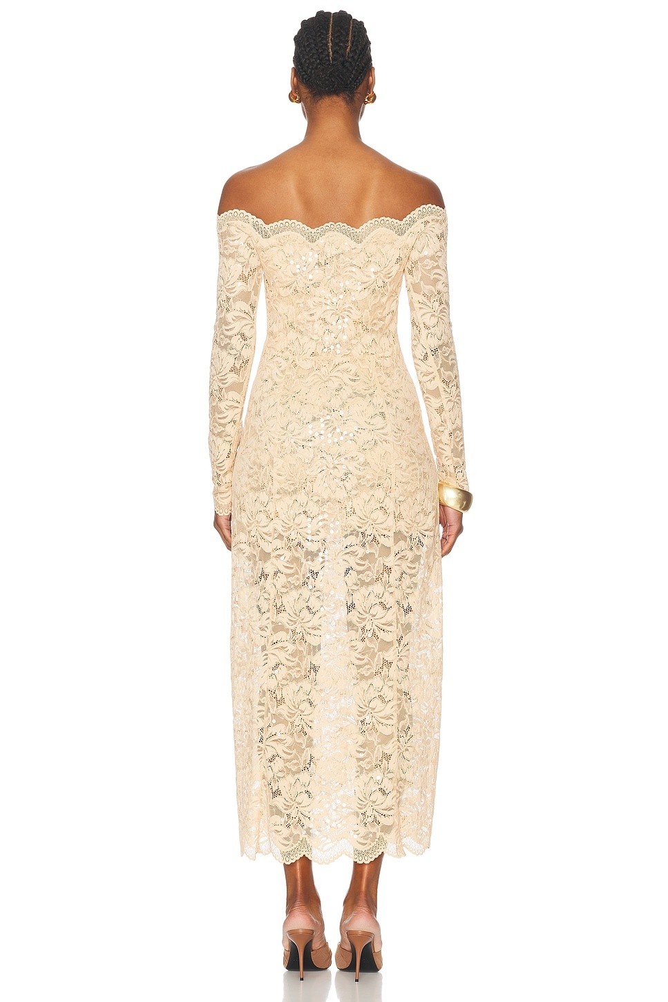 Stretch Lace Maxi Dress - 3