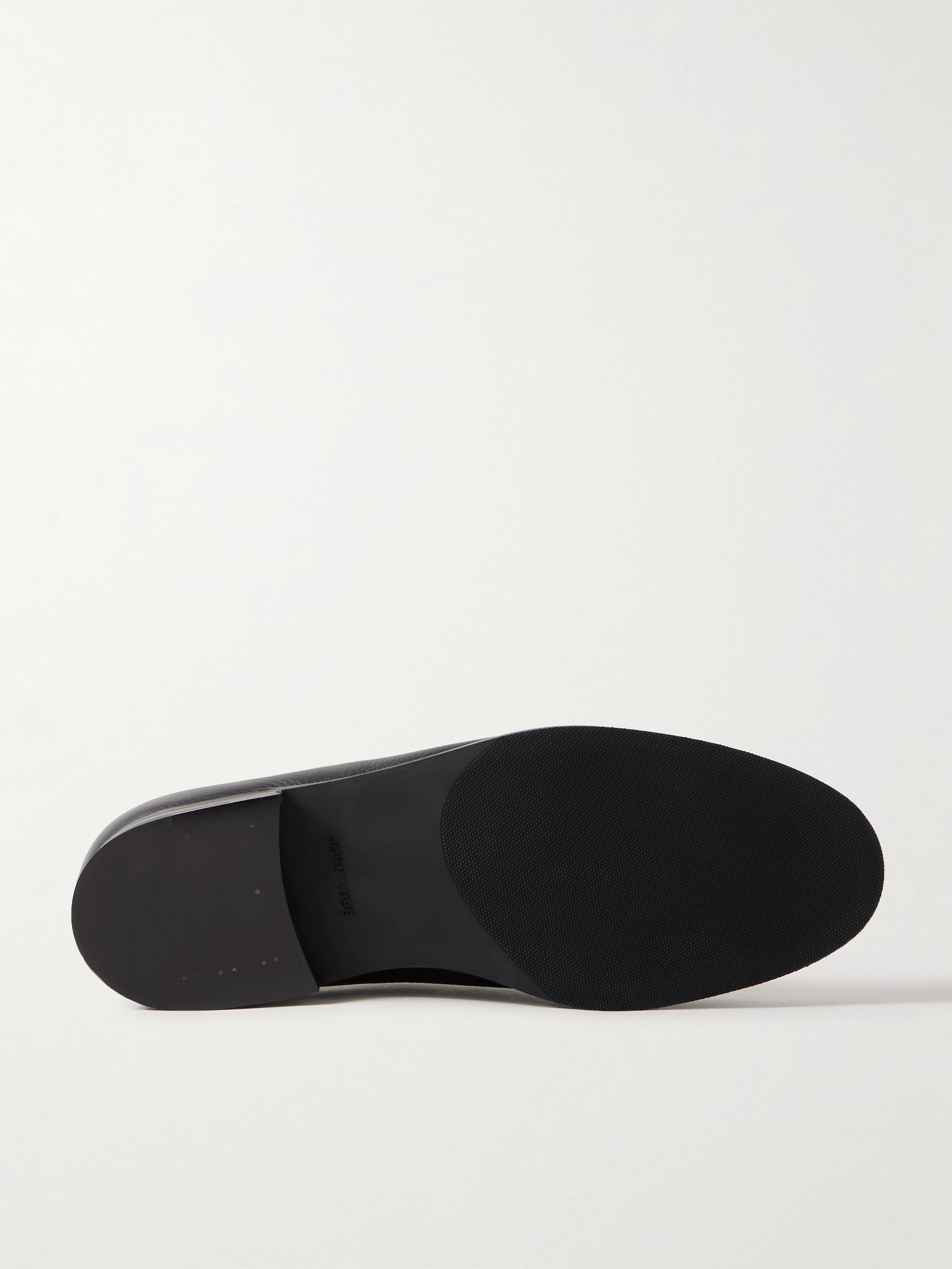 Lopez Full-Grain Leather Penny Loafers Black - 3