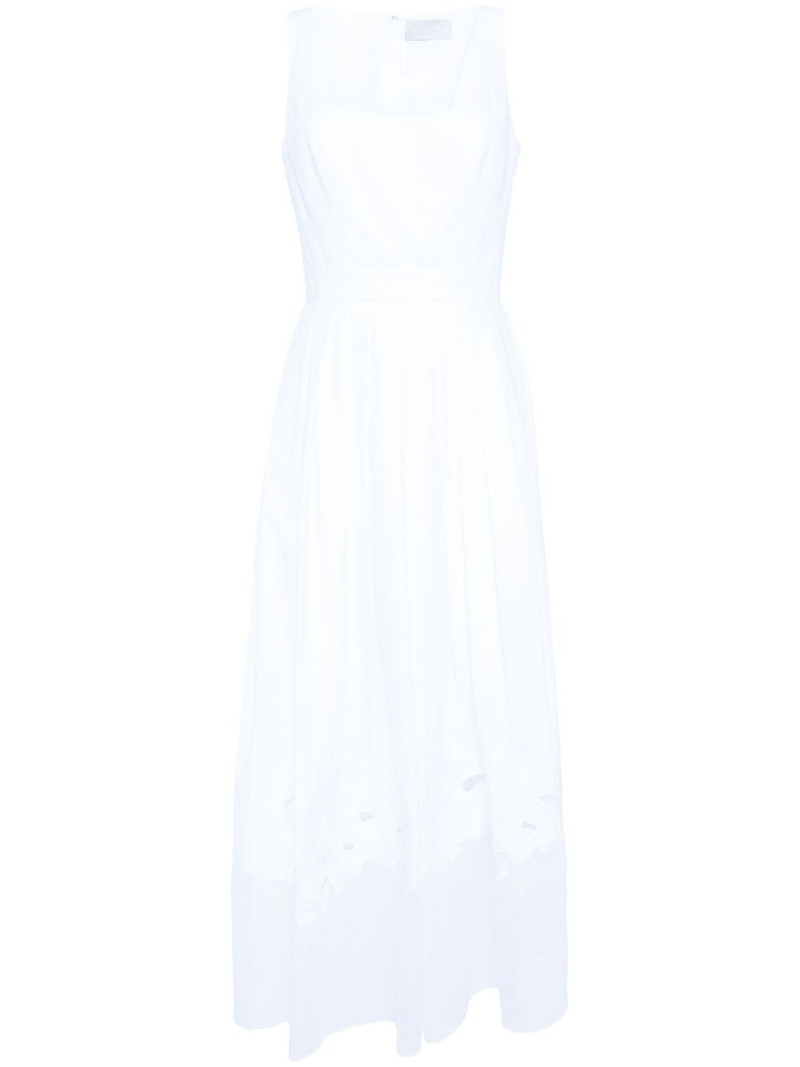 embroidered pleated dress 1
