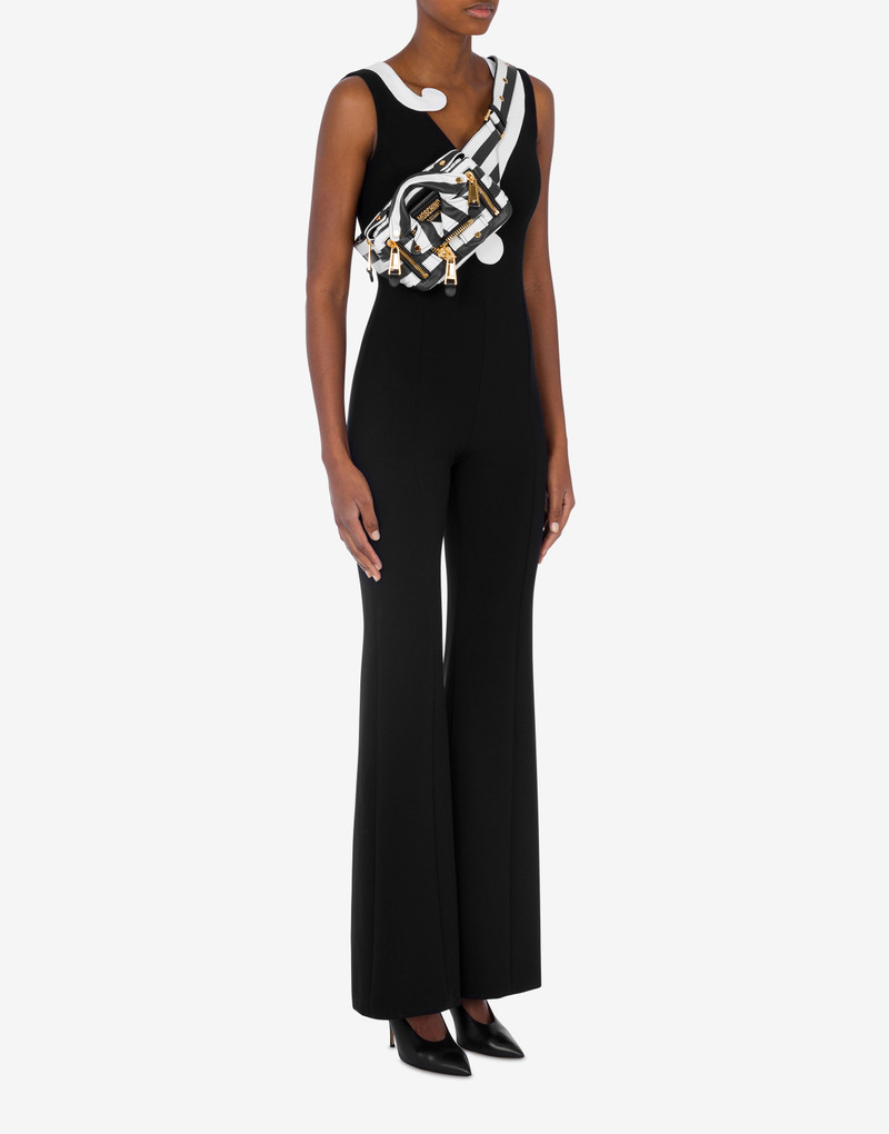 Moschino STRIPED BIKER BELT BAG outlook