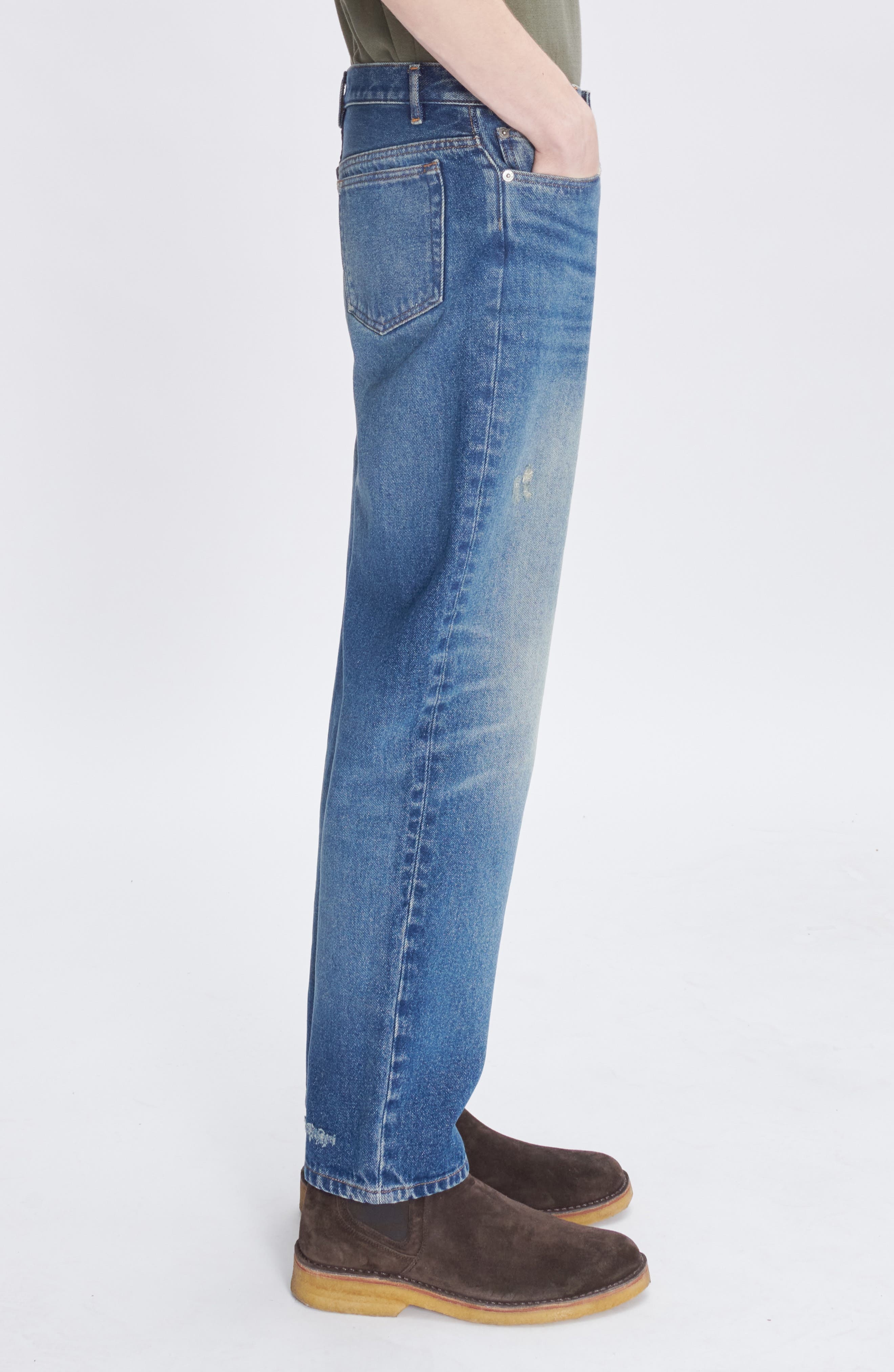 A.P.C. Martin Straight Leg Jeans in Washed Indigo at Nordstrom - 3