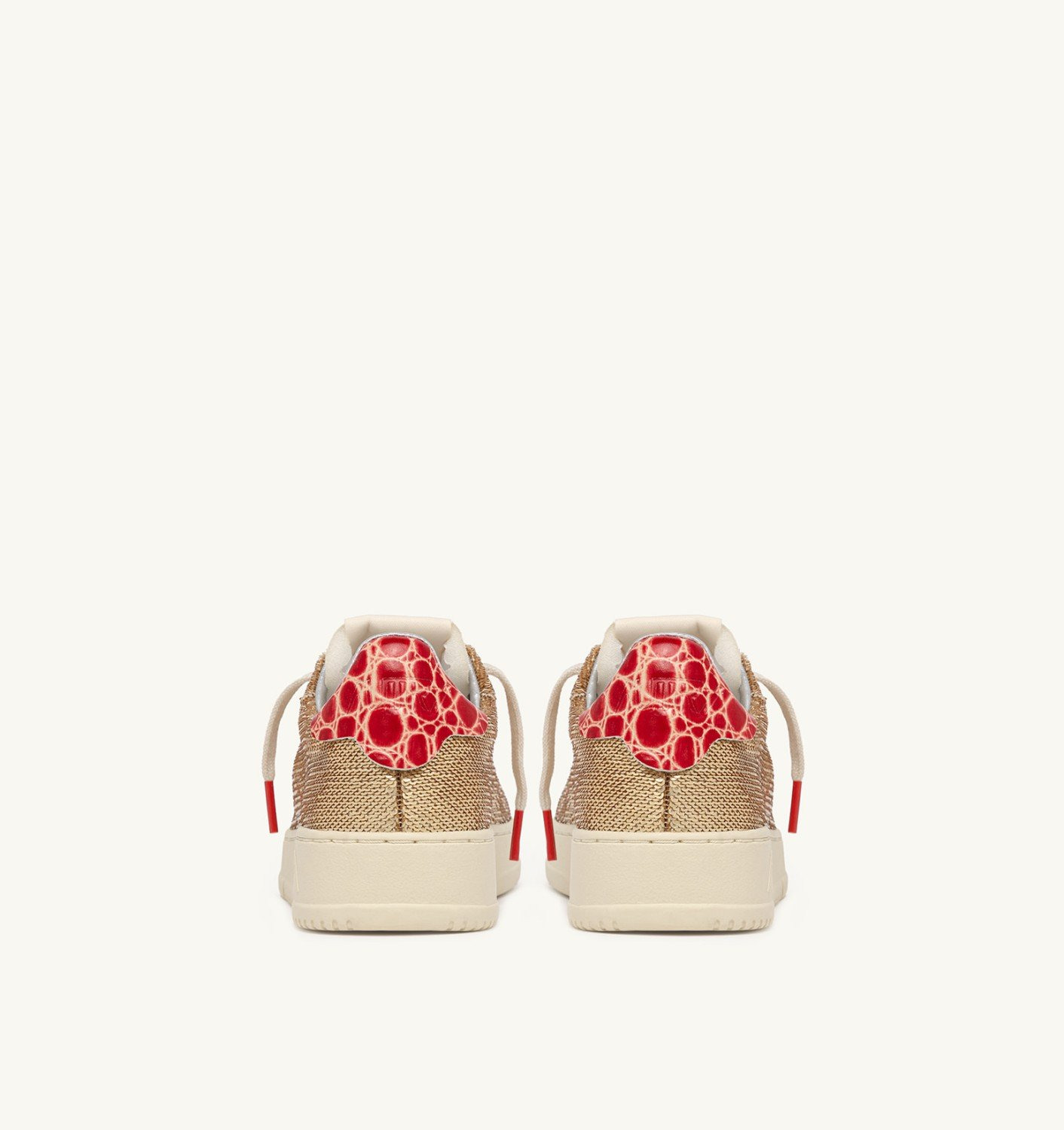 DALLAS LOW 'SPARKLING' SNEAKERS IN PLATINUM SEQUINS - 3