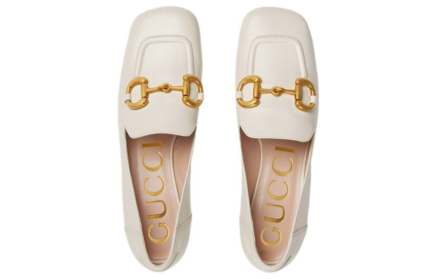(WMNS) Gucci Loafer with Horsebit 'White' 700064-C9D00-9022 - 3