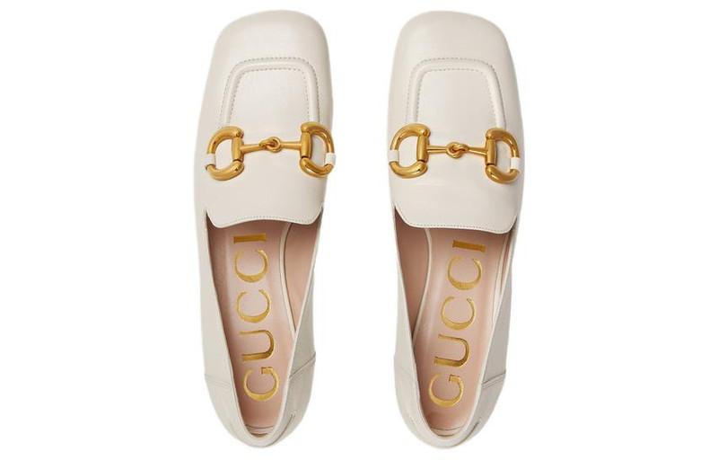 (WMNS) Gucci Loafer with Horsebit 'White' 700064-C9D00-9022 3