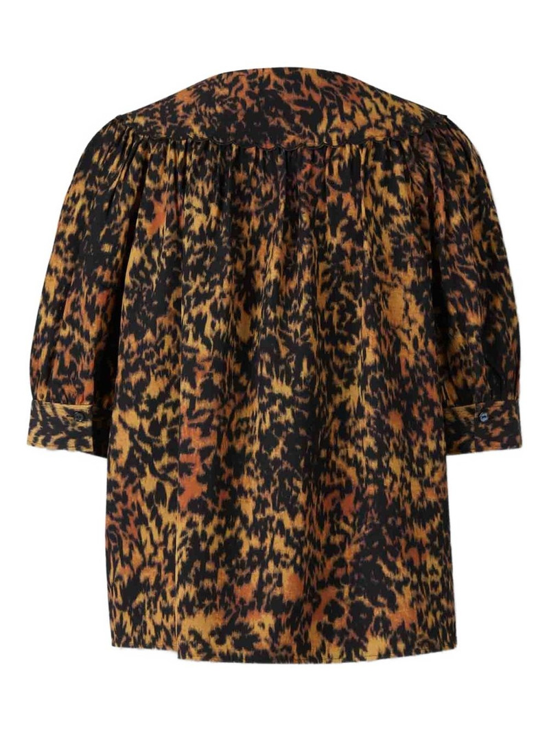 ULLA JOHNSON animal-print top outlook