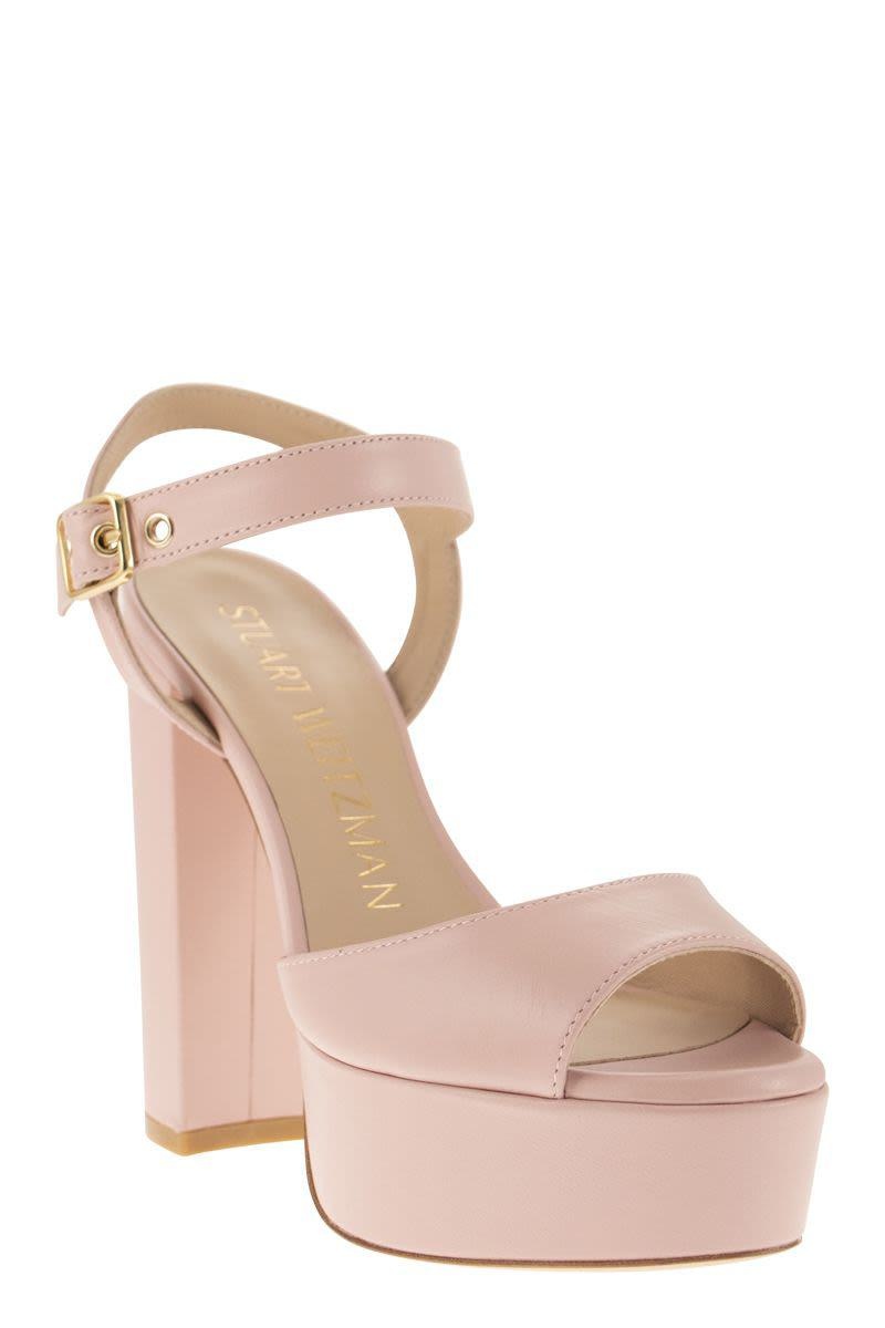 STUART WEITZMAN RYDER - LEATHER PLATFORM SANDALS - 2