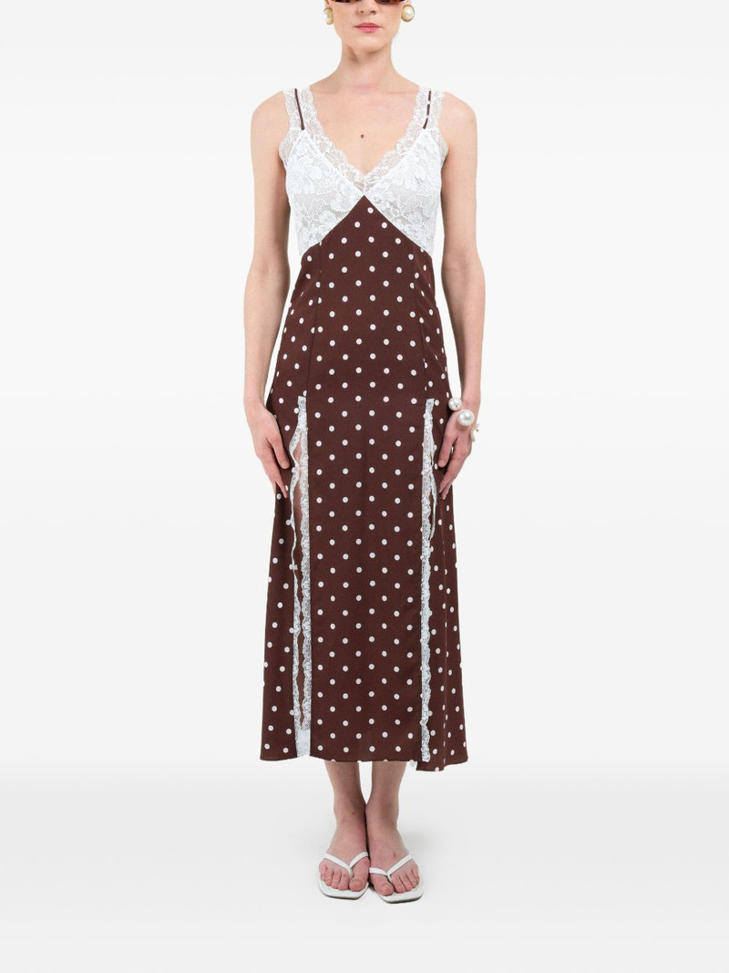 polka-dots lace maxi dress 3