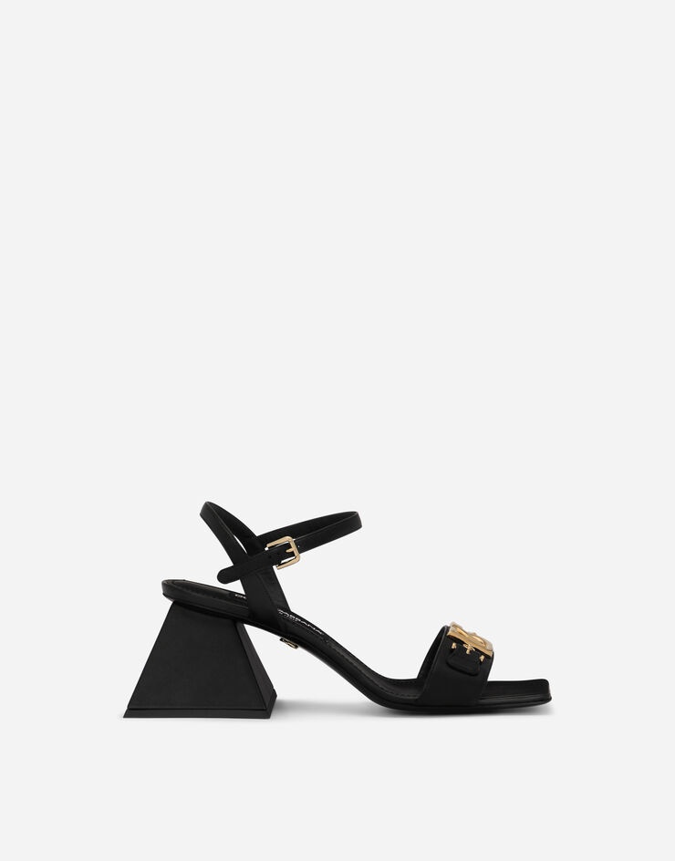 Nappa-look fabric sandals - 1