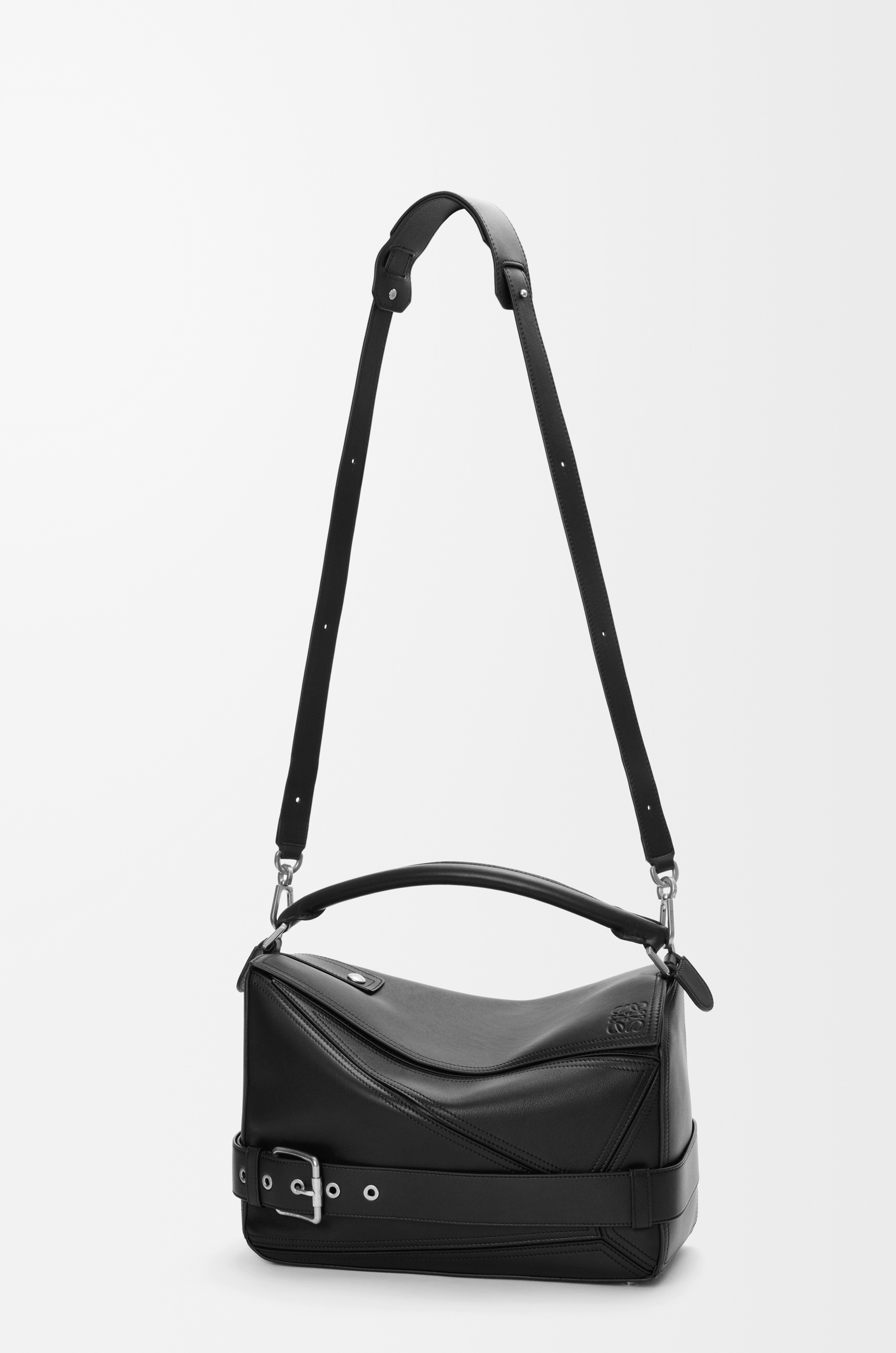 Large Puzzle Biker bag in shiny calfskin - 7