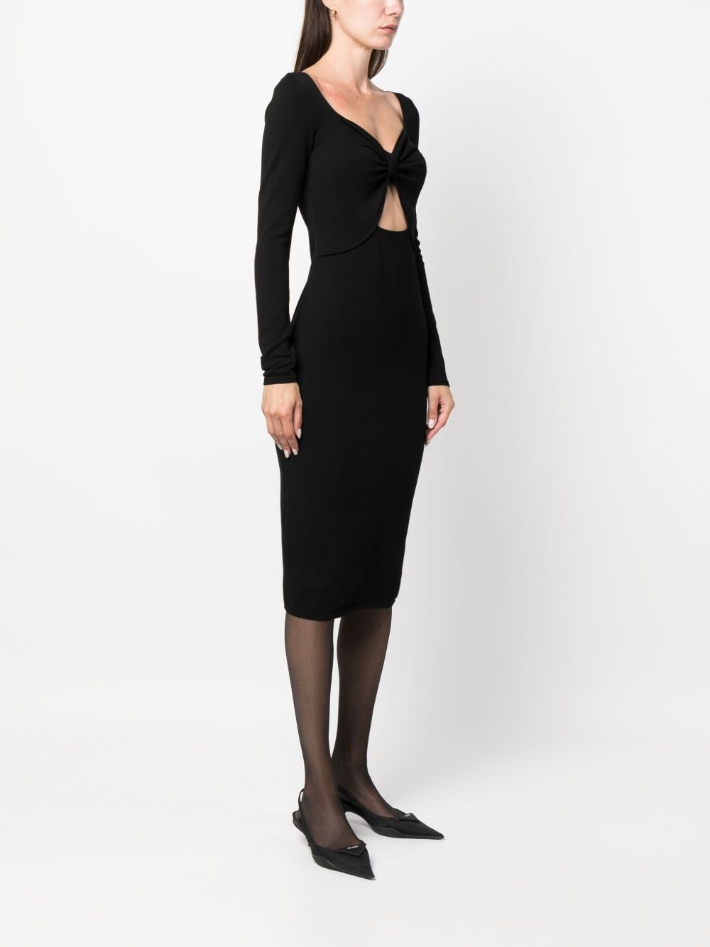 cut-out midi dress - 3